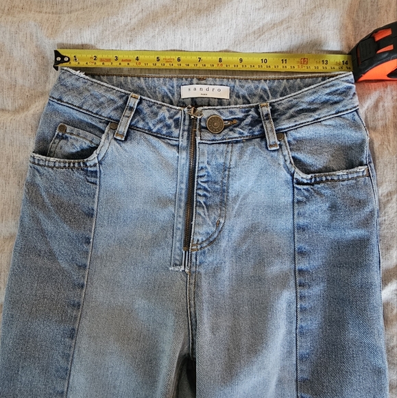 Sandro straight cut Jeans size 36 - Picture 5 of 9